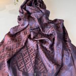 Fendi Çift Taraflı İpeksi Jakar Şal 614451 - Parlament