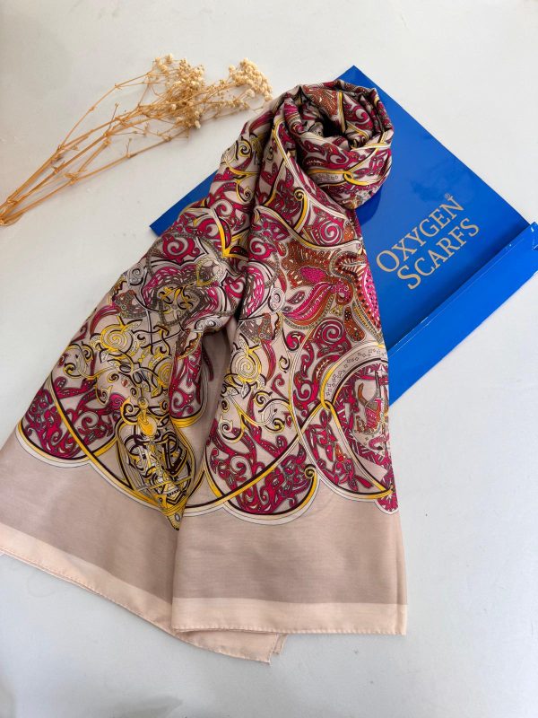 Hermes Etnik Pamuk Soft Şal 61531 – Bej