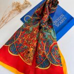 Hermes Etnik Pamuk Soft Şal 61531 - Turuncu