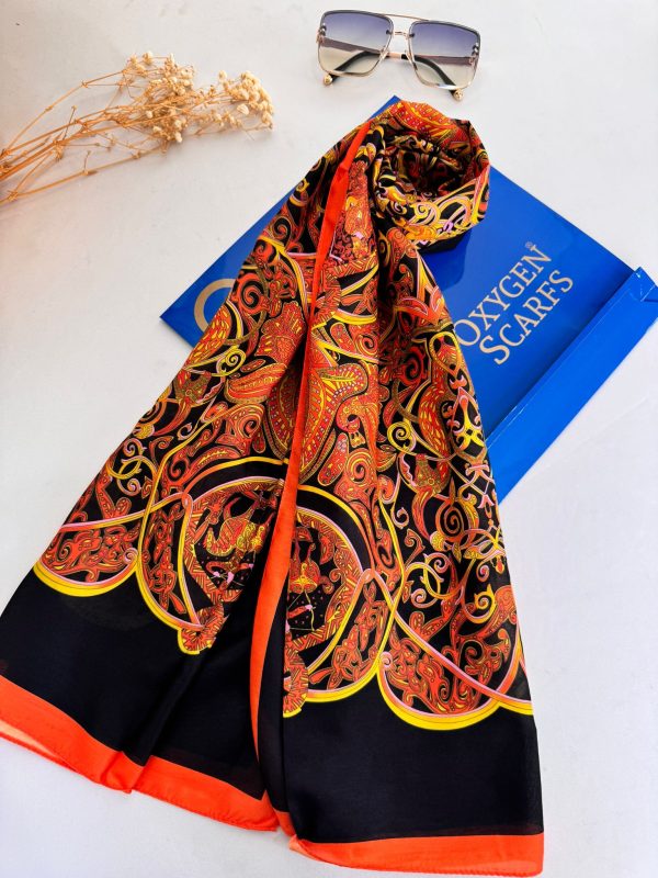 Hermes Etnik Pamuk Soft Şal 61531 – Siyah
