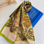 Hermes Etnik Pamuk Soft Şal 61531 - Fıstık