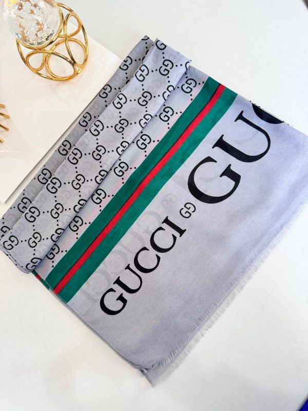 Gucci Pamuk Soft Şal 61571 – Gri