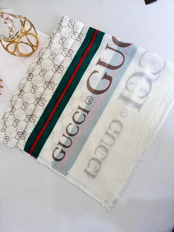 Gucci Pamuk Soft Şal 61571 – Ekru
