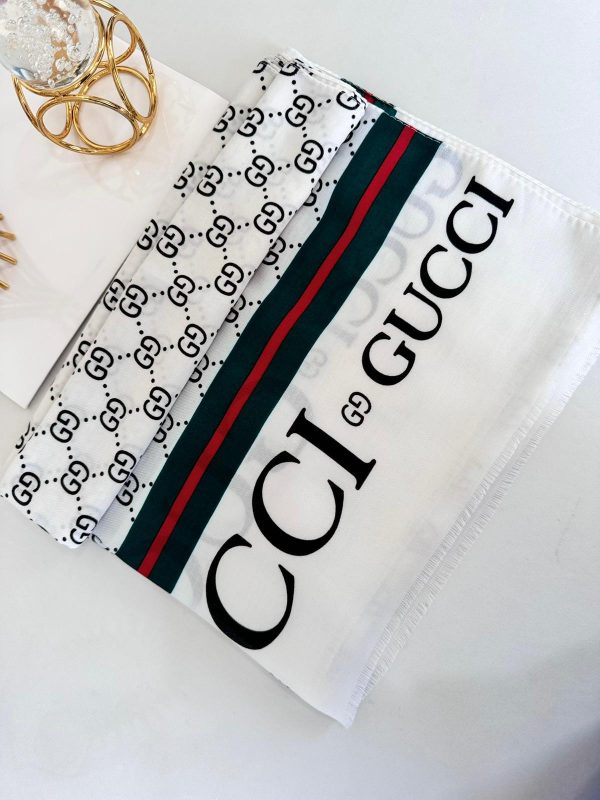Gucci Pamuk Soft Şal 61571 – Beyaz