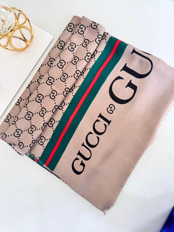 Gucci Pamuk Soft Şal 61571 – Sütlü Kahve