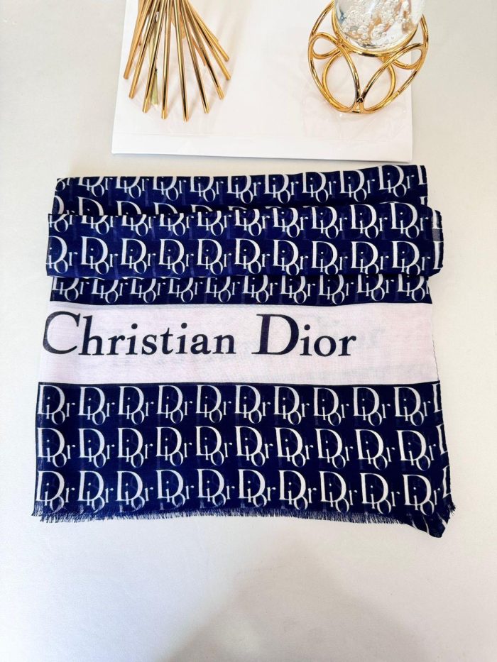 Dior Pamuk Soft Şal 61572 - Lacivert