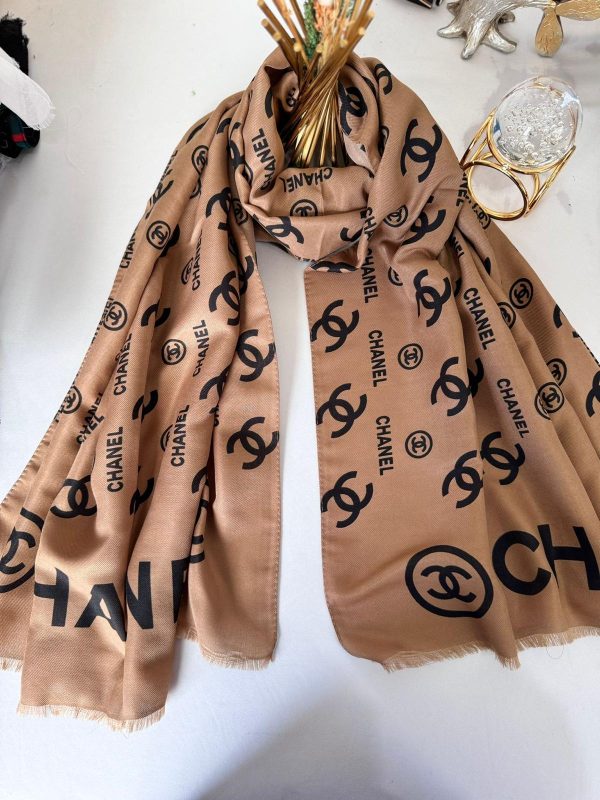 Chanel Pamuk Soft Şal 61574 – Sütlü Kahve