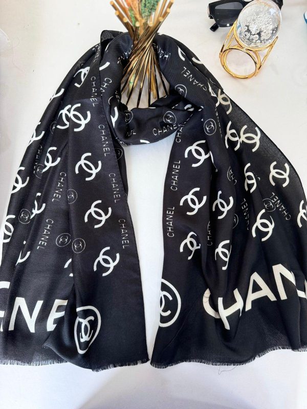 Chanel Pamuk Soft Şal 61574 – Siyah