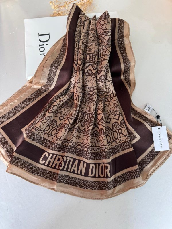 Dior İthal Vual İpek Şal 88926 – Kahve
