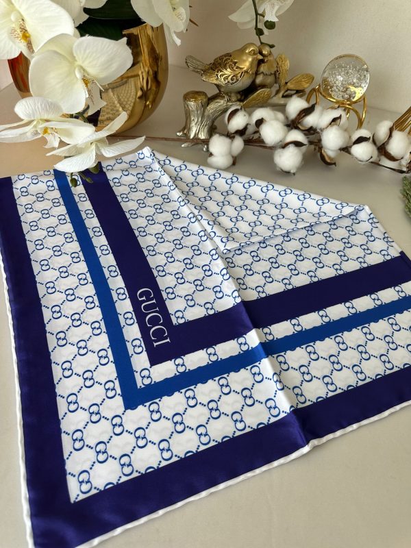 Gucci İpeksi Eşarp 74852 – Lacivert
