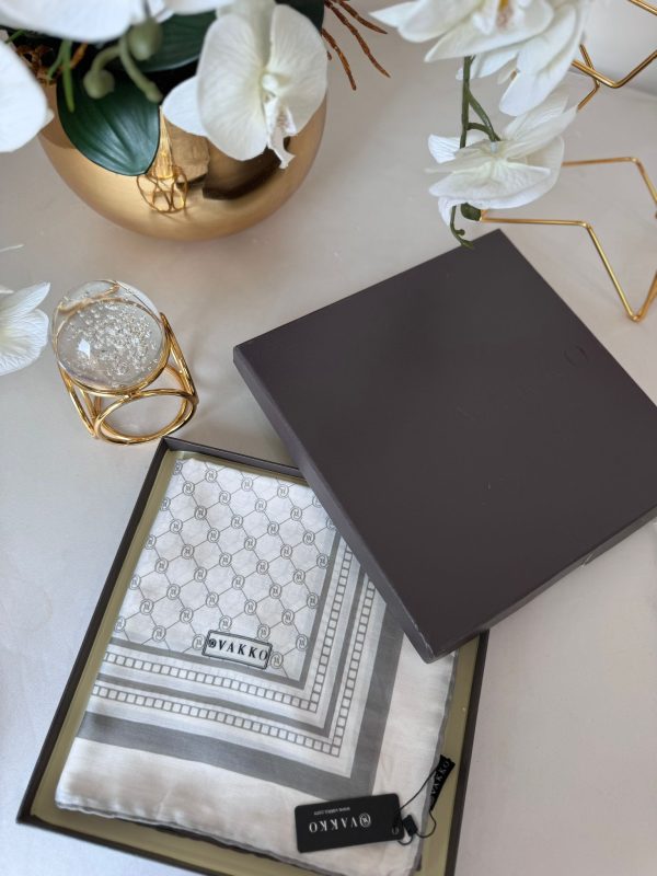 Vakko Desen Pamuk Soft Eşarp – Yeşil