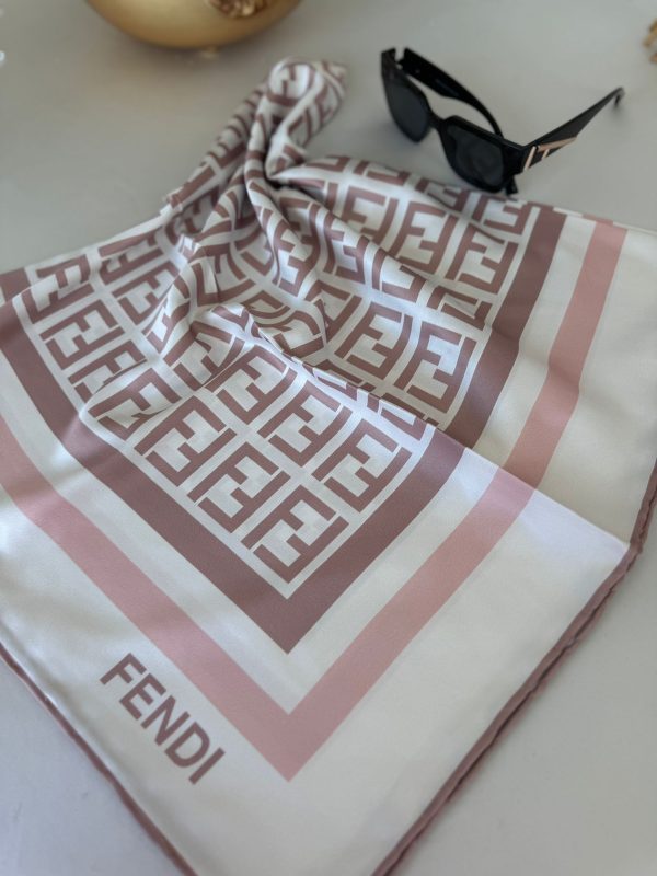 fendi twill eşarp – latte