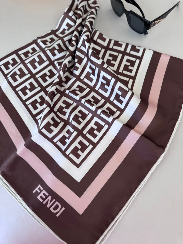fendi twill eşarp – acı kahve