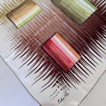 COLOR PLUS PASTEL DESEN %100 İPEK EŞARP 16032006 - Fıstık
