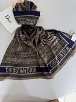 Dior İthal Vual İpek Şal  44983 -  Lacivert
