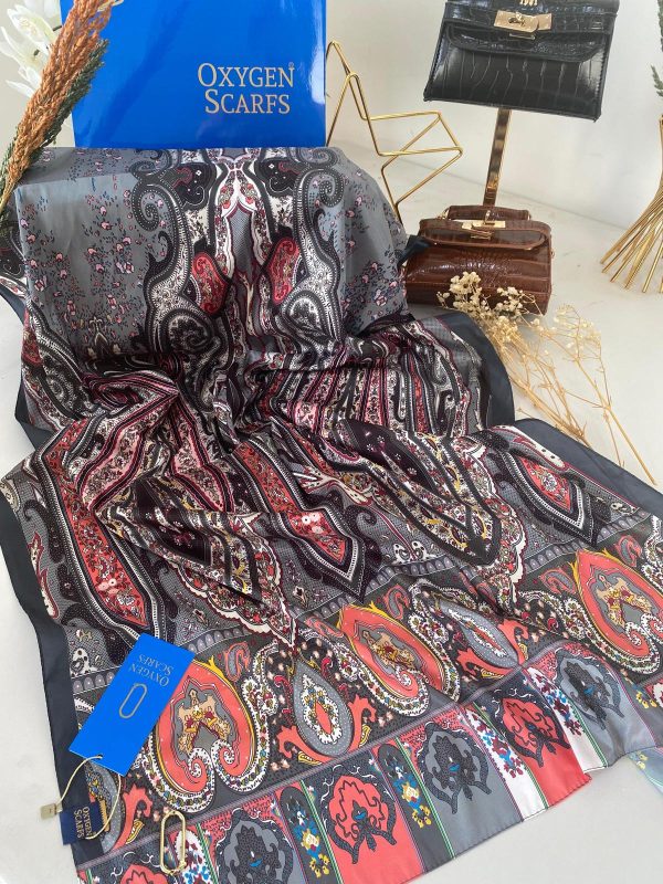 Etro Desen Vual İpek Şal 74839 – Antrasit