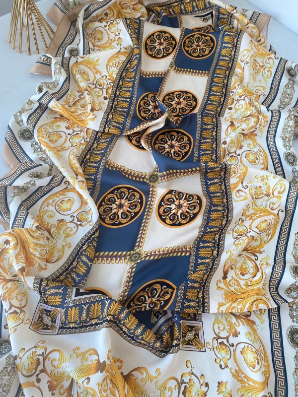 Versace Vual İpek Şal 614412 – Camel