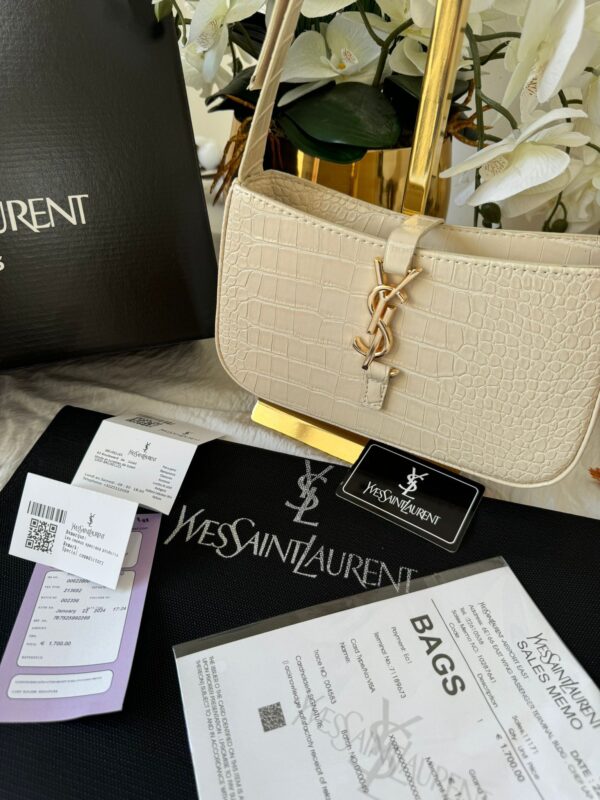 YSL Premium Deri Çanta – Bej