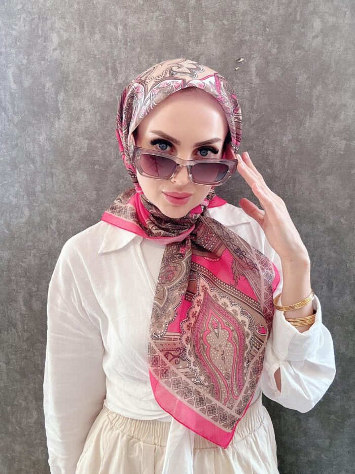 ETRO PAMUK SOFT EŞARP 07898 - FUŞYA - Görsel 2
