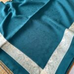 Versace Desenli İtalyan Eşarp 93584 - Petrol