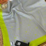 Pier Cardin Monogram Pamuk Soft Eşarp 35671 - Lime