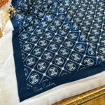 Pier Cardin Kare Desen Pamuk Soft Eşarp 10850 - Lacivert