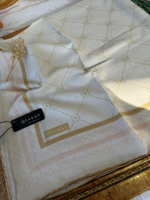 Vakko Zincir Detaylı Pamuk Soft Eşarp 54380 – Camel