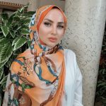 Hermes Zincir Desen Pamuk Soft Şal 61532 - Turuncu
