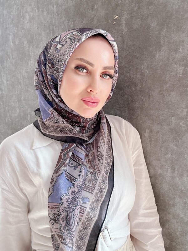 ETRO PAMUK SFOT EŞARP 07898 – SİYAH-GRİ
