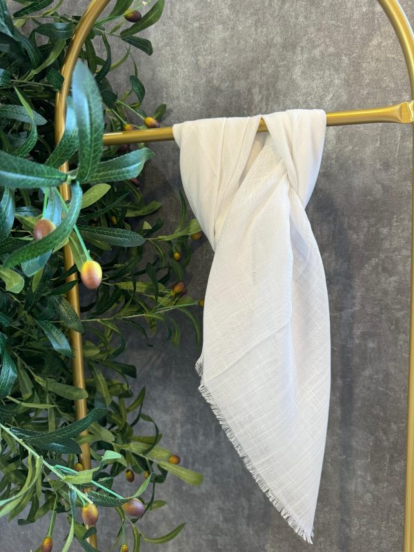 Pamuk Cotton Eşarp 53101 – Ekru