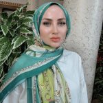 Hermes Zincir Desen Pamuk Soft Şal 61532 - Turkuaz