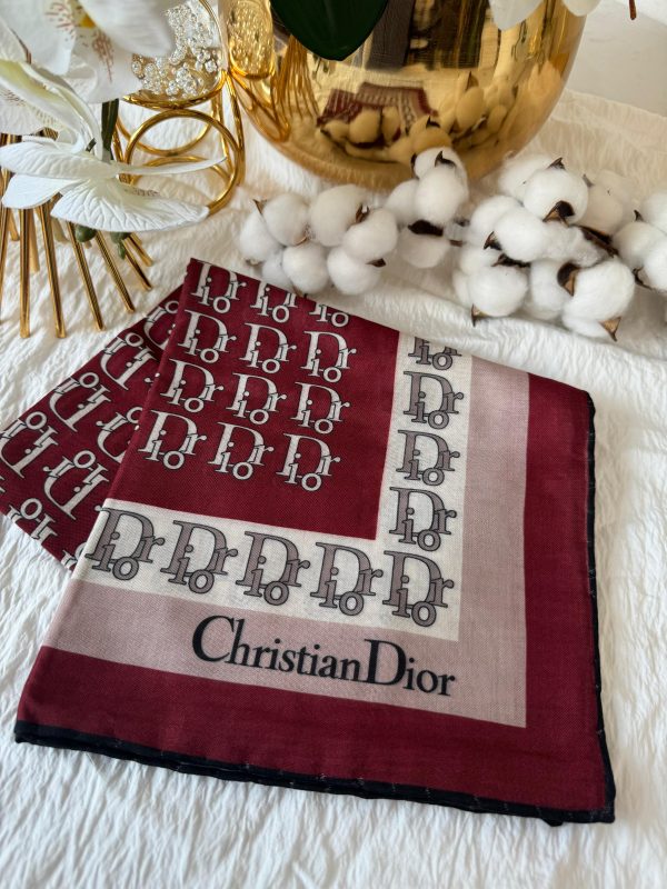 Dior Pamuk Soft Eşarp – Bordo
