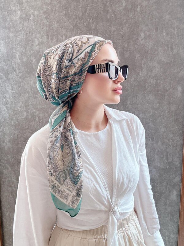 ETRO PAMUK SFOT EŞARP 07898 – TURKUAZ