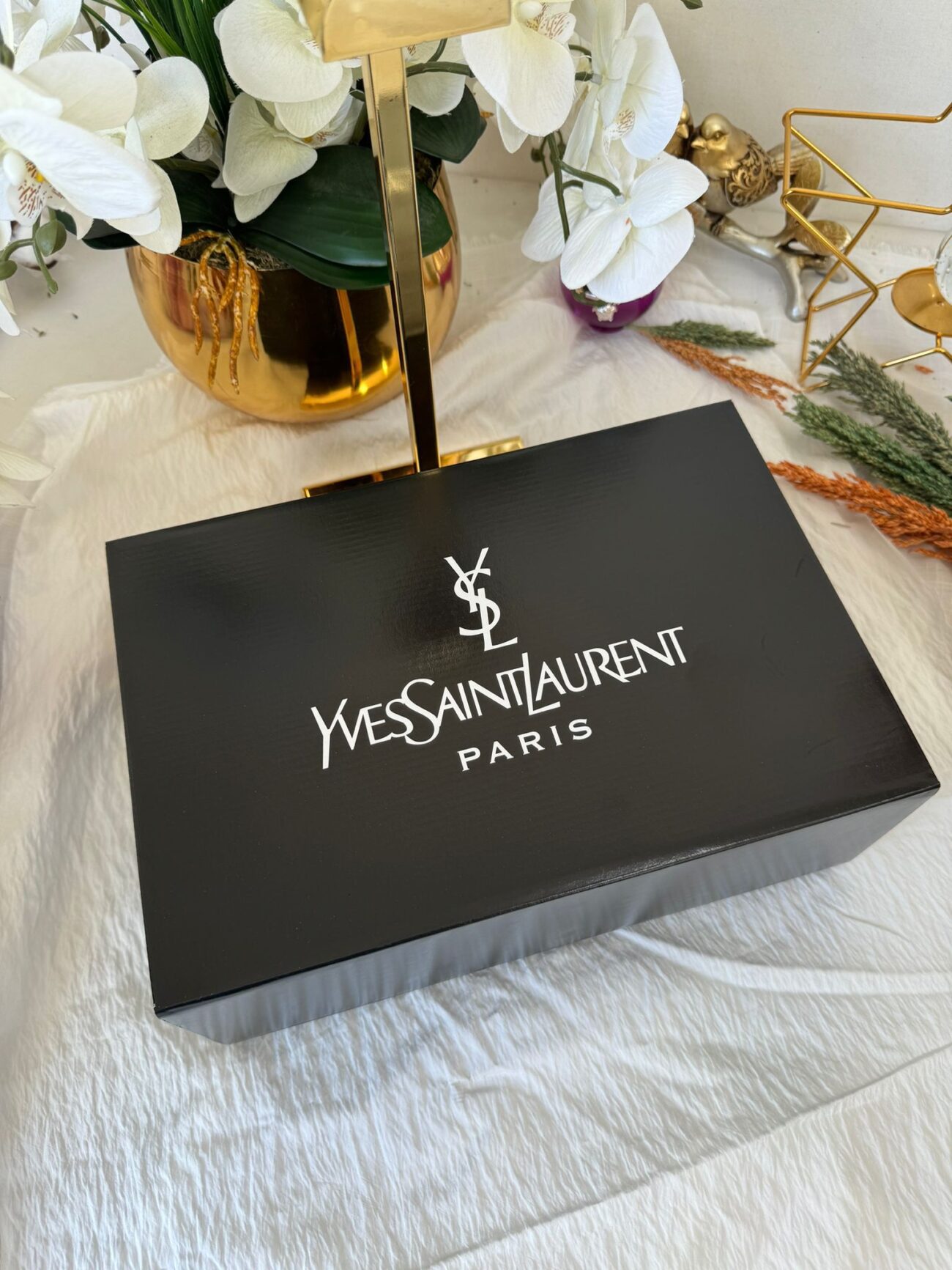 YSL Premium Deri Çanta - Beyaz - Görsel 2