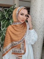 FENDİ DESEN İTHAL VUAL İPEK ŞAL 15801- CAMEL