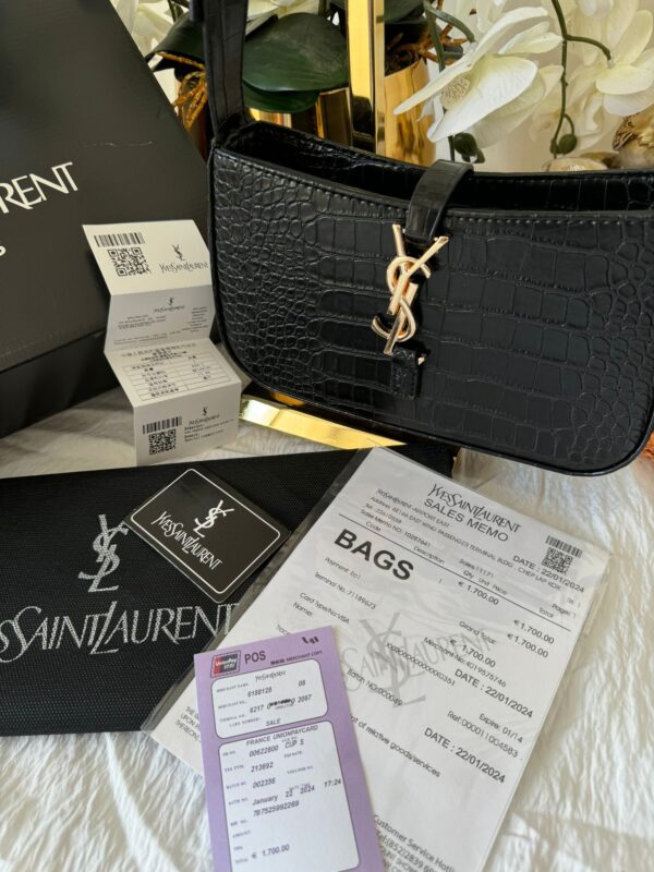 YSL Premium Deri Çanta – Siyah