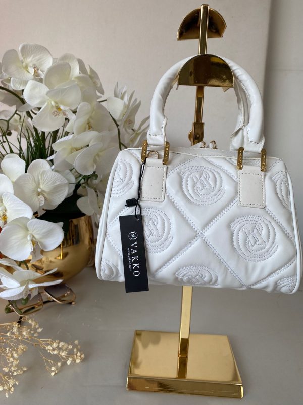 Vakko Monogram Çanta 46790 – Beyaz
