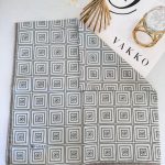 Vakko Kare Desen Pamuk Soft Eşarp 610144 - Camel