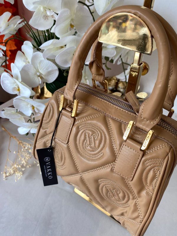 Vakko Monogram Çanta 46790 – Camel