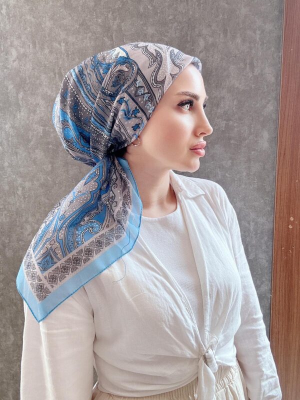 ETRO PAMUK SFOT EŞARP 07898 – MAVİ