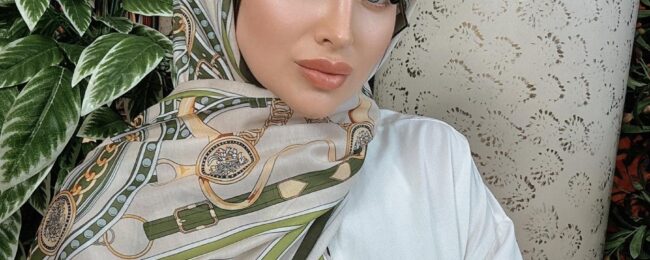 Hermes Kemer Desen Pamuk Soft Şal 61533 - Haki