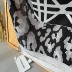Dior Leopar Vual İpek Şal 145334 - Füme
