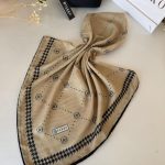 Vakko Kazayağı Desen Pamuk Soft Eşarp 36589 - Safran