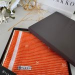 Vakko Puantiye Desen Pamuk Soft Eşarp 26489 - Turuncu