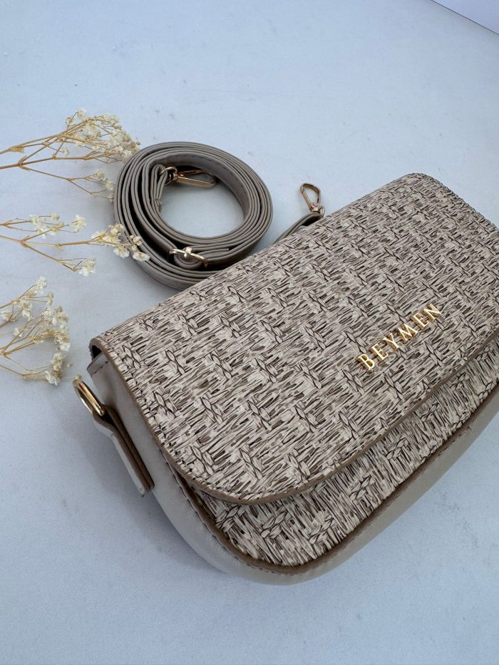 Outlet Beymen Hasır Çanta 19054 - Vizon