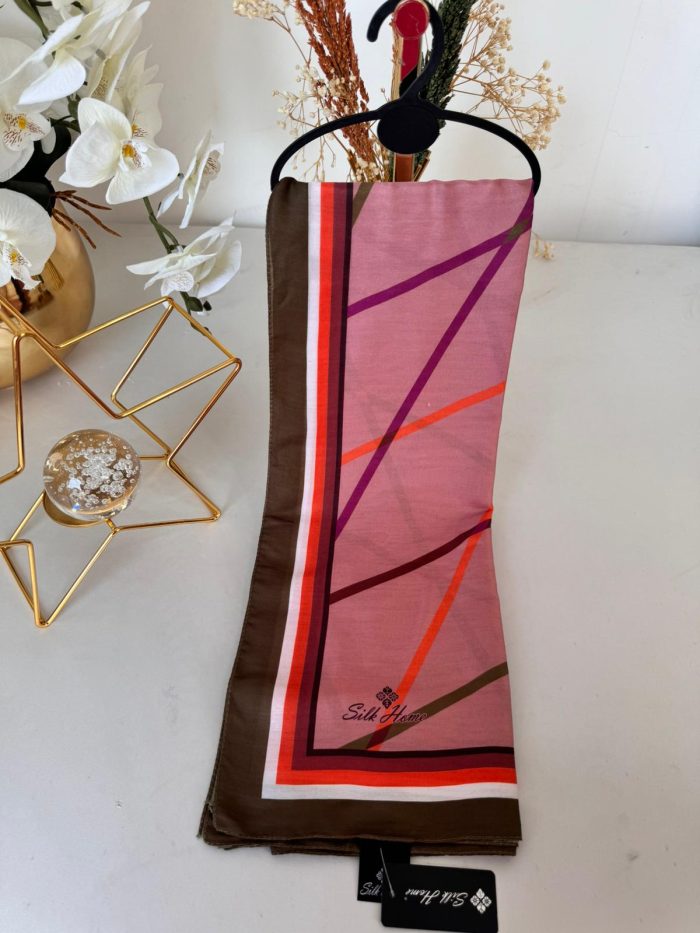 silk home pamuk ipek şal Latte