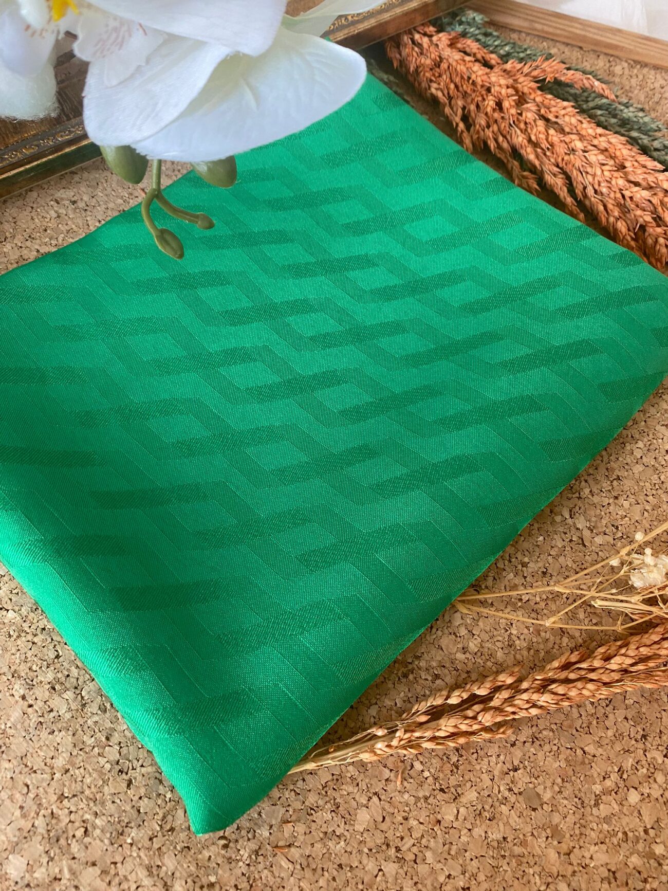 Zigzag Desen Pamuk Jakar Şal - Benetton - Görsel 2
