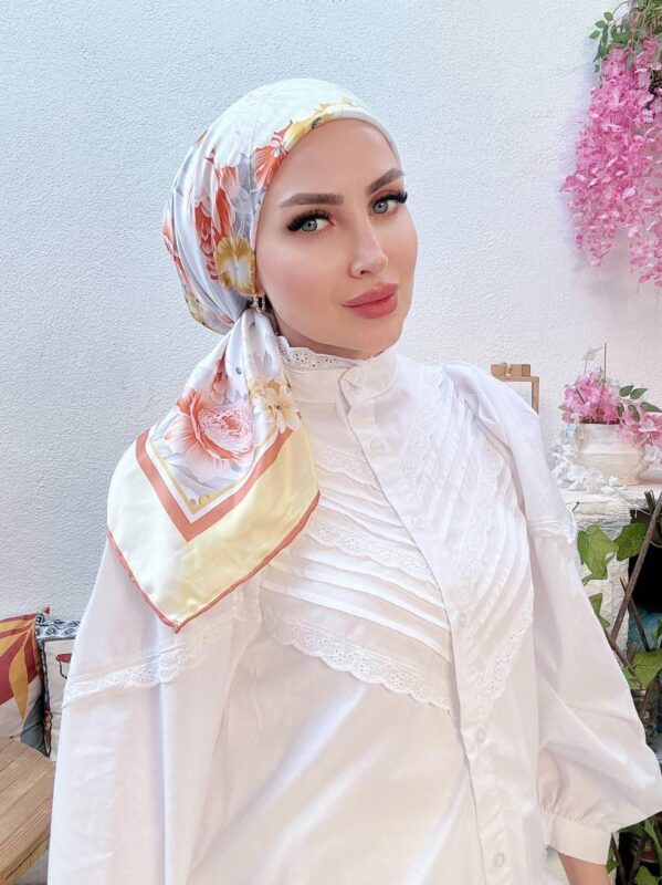 Vakko Çiçek Desen Eşarp – Sarı
