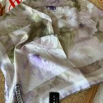 Vakko Papatya Desen Twill Eşarp - Soft Vizon