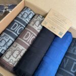 Dior Çift Taraflı İtalyan Pamuk İpek Şal 5'li Paket